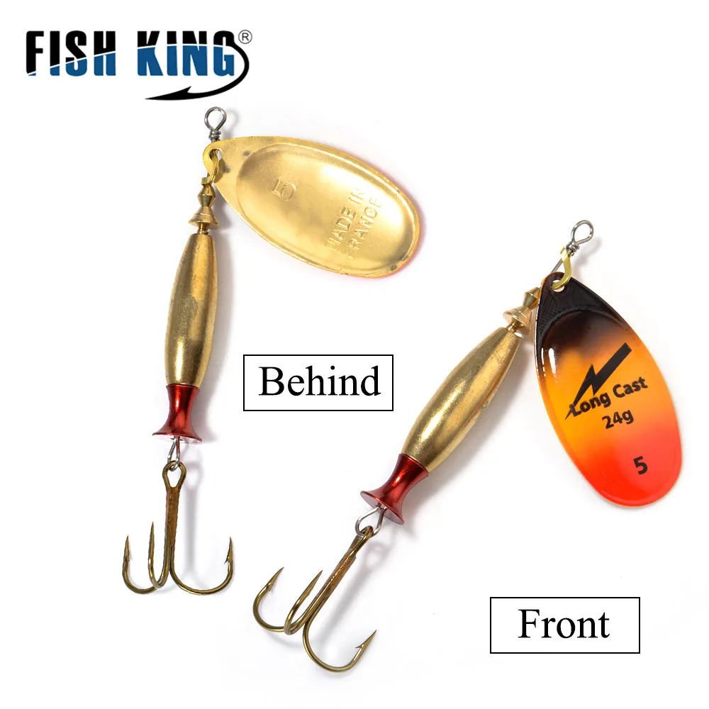 FISH KING металлическая блесна для спиннинга 1 шт. приманка ловли окуня жесткие