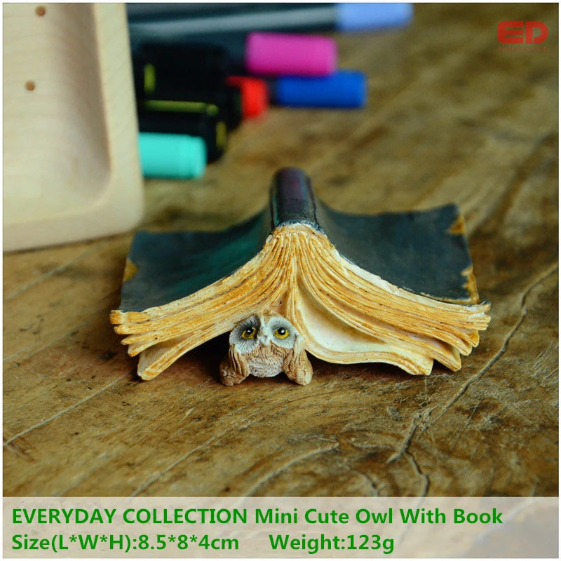 Миниатюрная сказочная фигурка животного из смолы для украшения сада|owl collectibles|owl