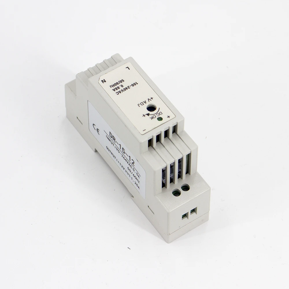 DR-15-24 15W 24V 0.63A одиночный выход промышленный din-рейку источник питания dc |