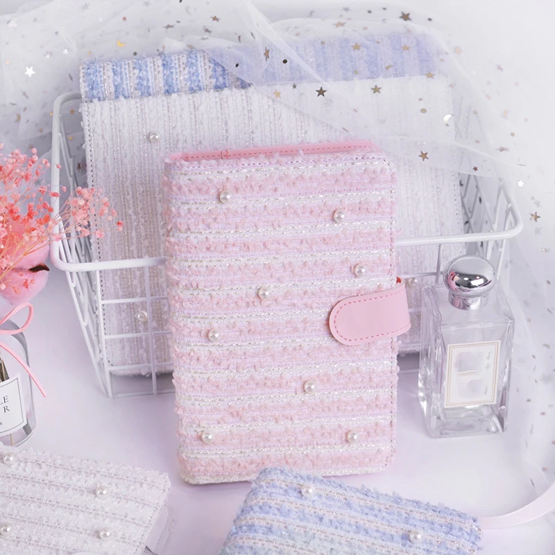 Необычный блокнот с жемчугом для маленькой девочки стильные милые фотозаписки