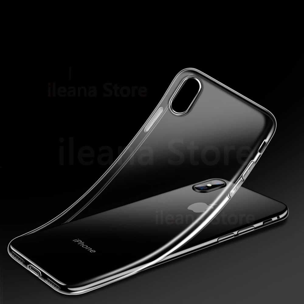 Прозрачный ТПУ Роскошный чехол для iPhone X XS 11 Pro Max XR 8 7 6 6s Plus Ультра Тонкий Мягкий ТПУ силиконовый чехол для телефона чехол s - Цвет: Прозрачный