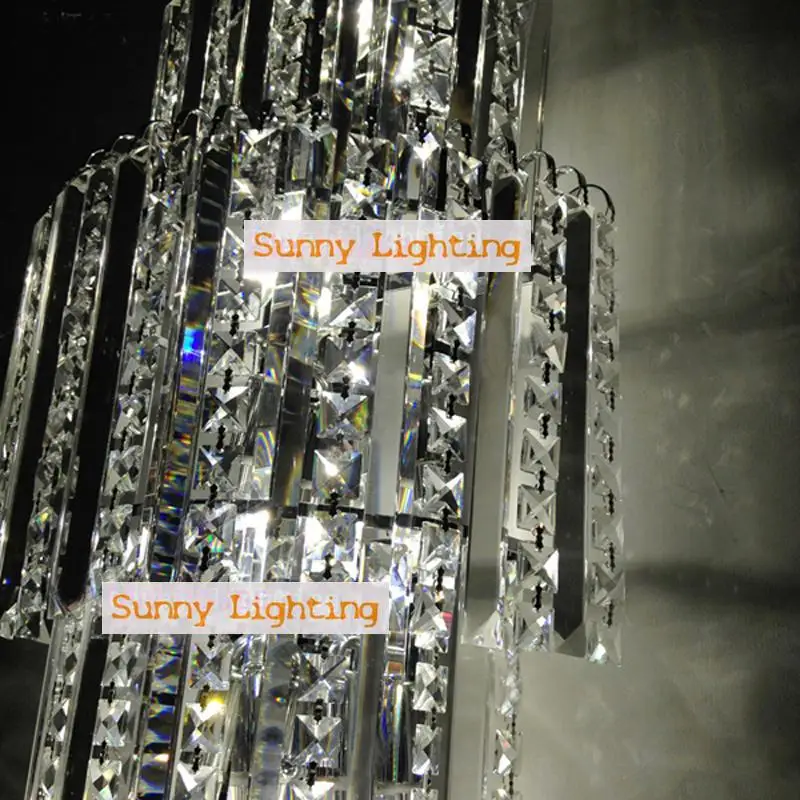 Домашний большой K9 хрустальный настенный светильник Крытый светодиодный