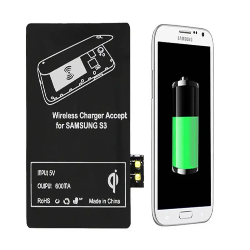 Новый Qi беспроводной зарядный приемник для Samsung Galaxy S3 S4 S5 Note 2 3 4 Беспроводное