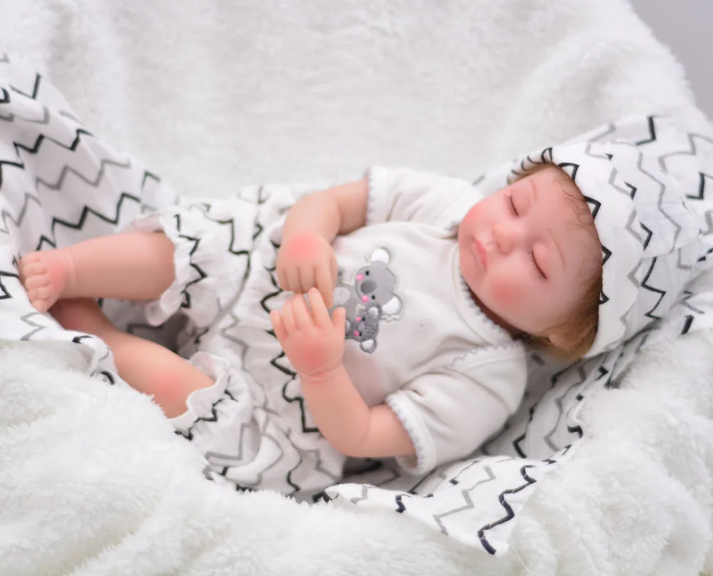 

NPK Bebe Reborn Dolls De Silicone Girl Body 43cm Adora Doll Toys For Girls Boneca Baby Bebe Doll Best Gifts Toys for Children