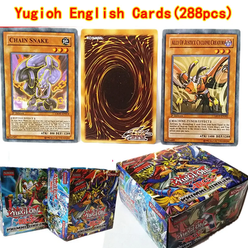 288 шт./компл. аниме Япония Yu-Gi-Oh! игровые карты коллекционная карточная Игрушки для мальчиков и девочек для коллекции с коробкой Рождественский подарок