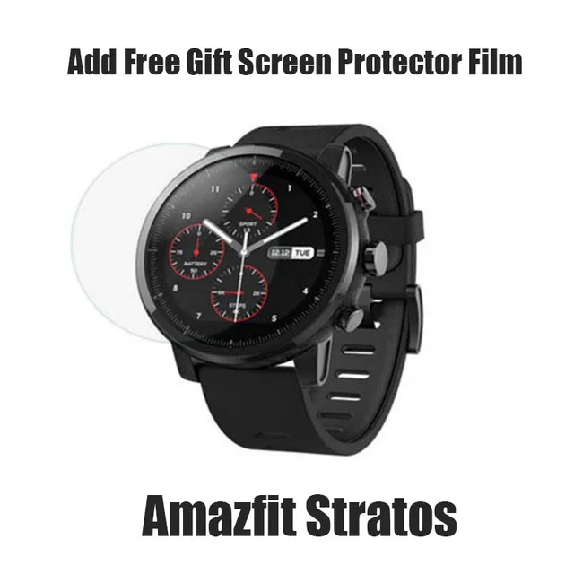 add free gift Оригинальные Huami Amazfit Stratos 2 умные часы gps сердечный ритм SmartWatch 5ATM Waterpoof VO2max Триатлон Strava Xiaomi умные часы - Цвет: add free gift