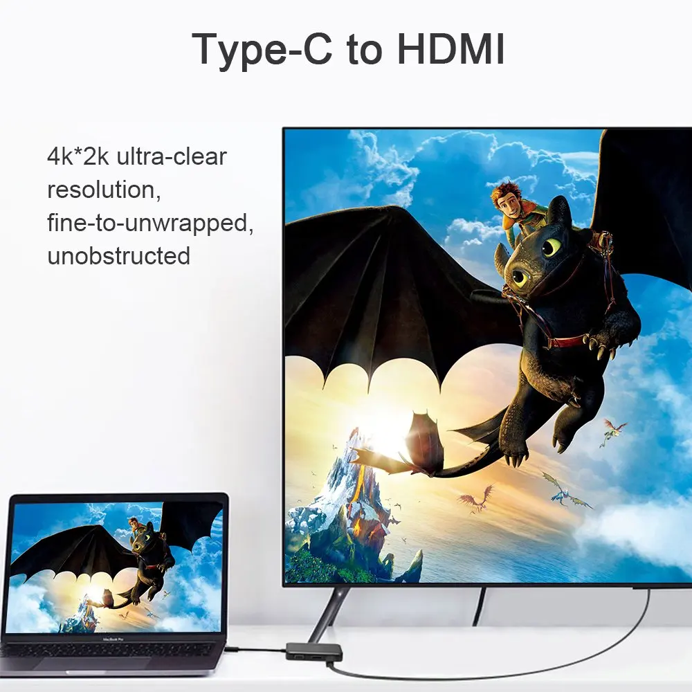 Amkle USB C 3 1 концентратор тип HDMI DP VGA DVI видео адаптер Thunderbolt ключ для Macbook Dell Xps|displayport