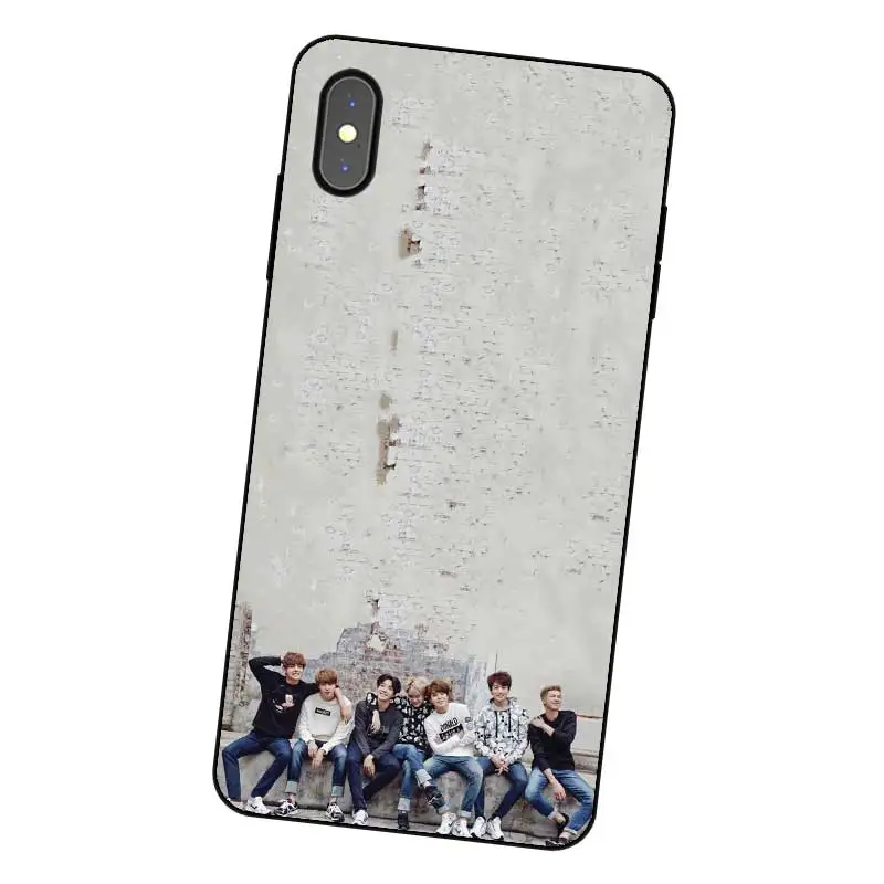 Черный силиконовый чехол с рисунком Taehyung N358 для Apple iPhone 11 Pro XR XS Max X 8 7 6 6S Plus 5 5S SE |
