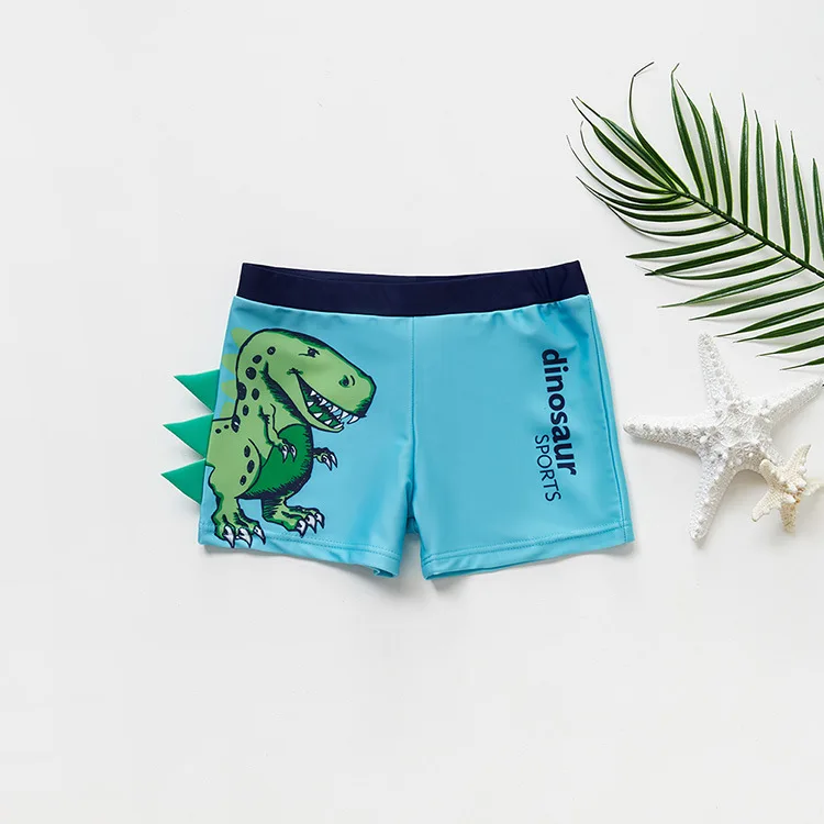 Blue Dinasour Г. Плавки для мальчика от 3 до 10 лет, детская одежда для купания детский купальный костюм плавки для мальчиков с динозавром CZ983 - Цвет: Blue Dinasour