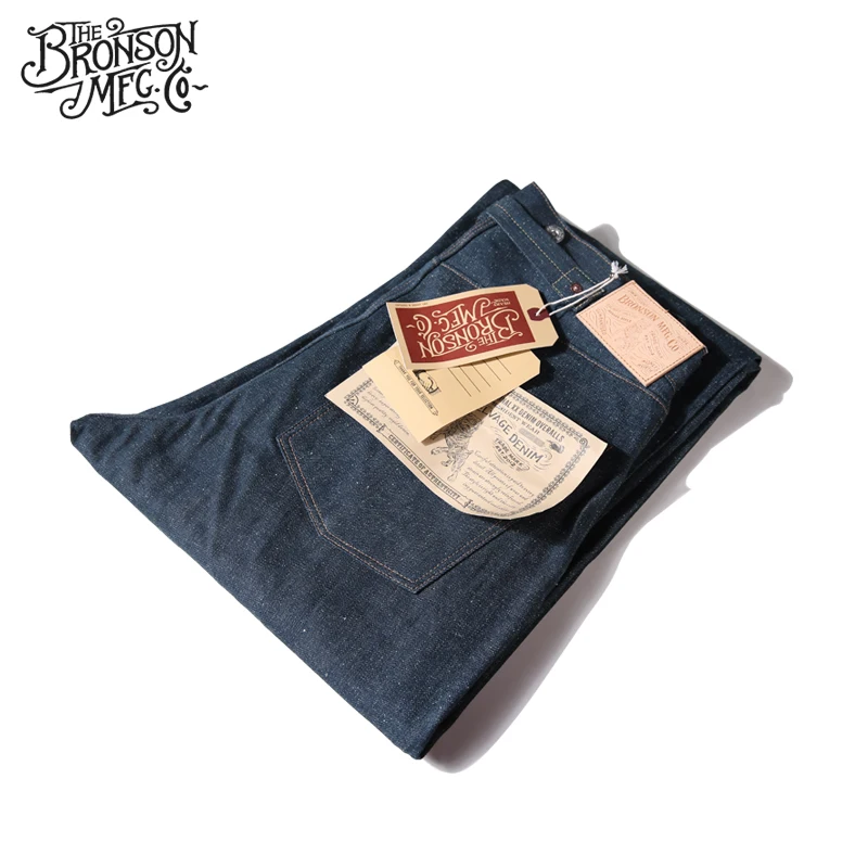 

Lot910 Read Description! Bronson High Quality Indigo Selvage Unwashed 13oz High Waist Pants Raw Denim Jean