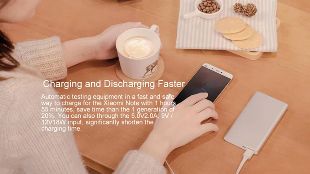Xiaomi Mi пауэр банк 2i 10000mAh внешний аккумулятор romoss с двумя usb-портами портативная зарядка павер-банк 10000 PLM09ZM 18W Выход быстрой зарядки для смартфон повербанк