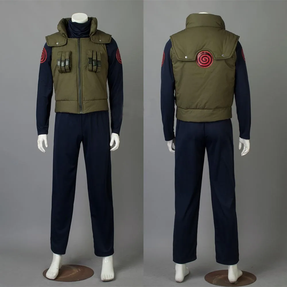 Костюм для косплея хатакэ Какаси из аниме Наруто одежда + перчатки повязка на