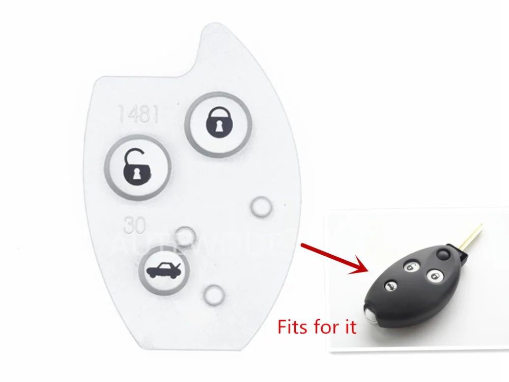 AUTEWODE New 3 Buttons Remote Key Fob Rubber Pad Mat Replacement For Citroen Xsara C5 Silicone Auto Cover | Автомобили и