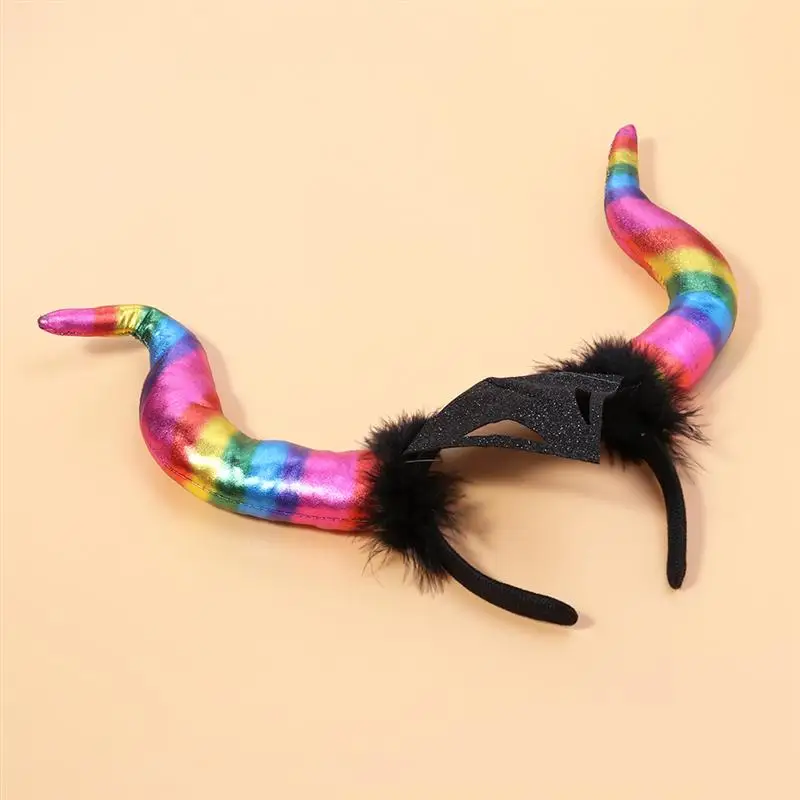 3 шт. супер большой рог дьявола Косплей обруч для волос аксессуар костюма