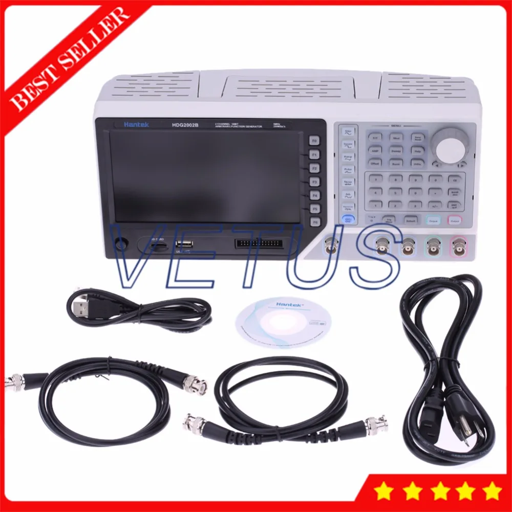 Hantek HDG2002B 2 канала 5 МГц 250MSA/s DDS генератор сигналов с функцией произвольной формы