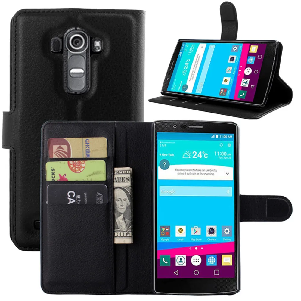 Роскошный чехол из искусственной кожи для LG G4 кошелек сумка мобильного телефона