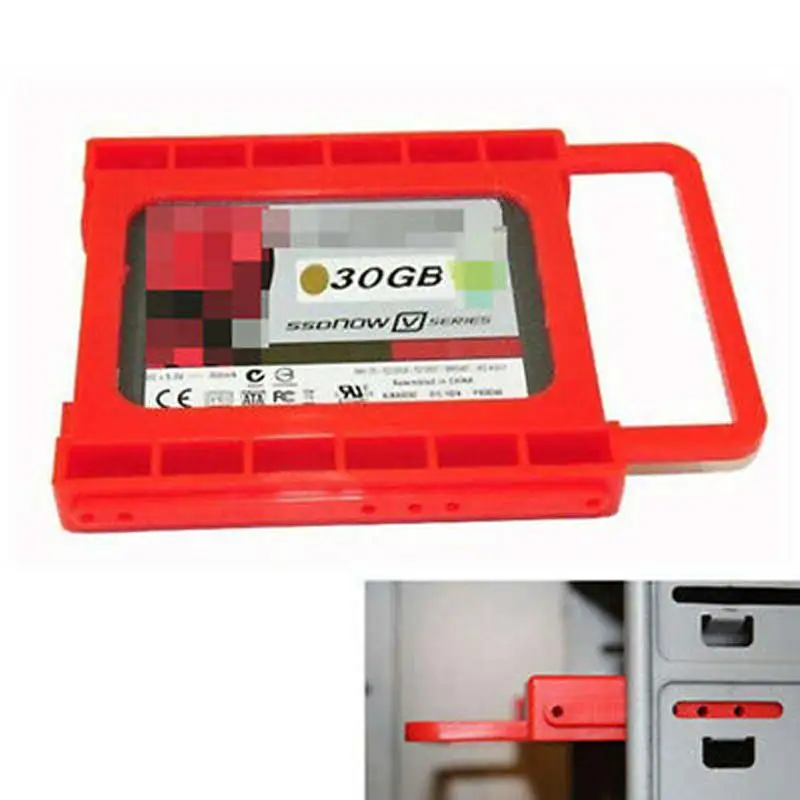 Универсальный 2,5-3,5 дюймов SSD для HDD пластмассовый адаптер Монтажный кронштейн держатель жесткого диска для компьютера SSD Bay Stand Прямая поставка