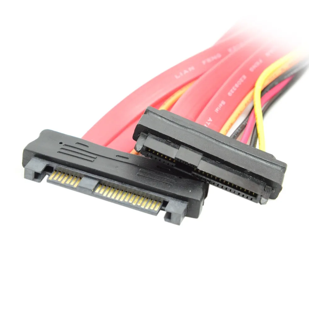 SAS Hard Disk Drive SFF-8482 Cable 29Pin Male To Female Extension 0.5m | PC Hardware Cables &amp Adapters