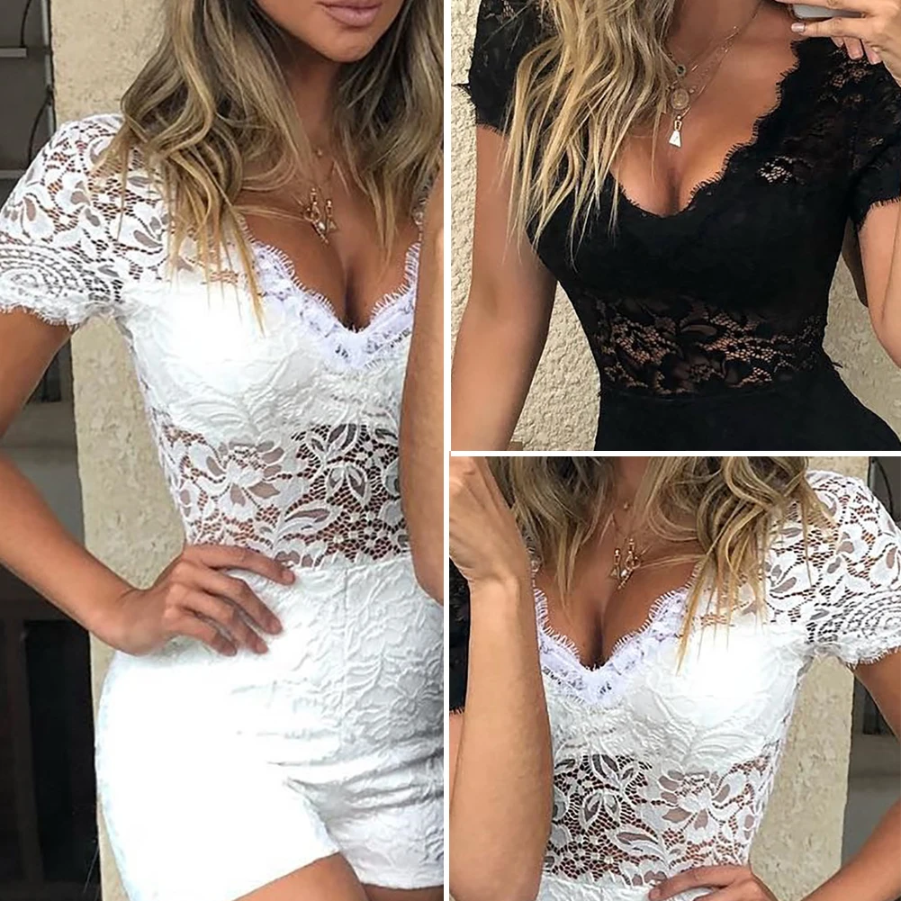 Новые комбинезоны женский комбинезон Клубная одежда летний однотонный