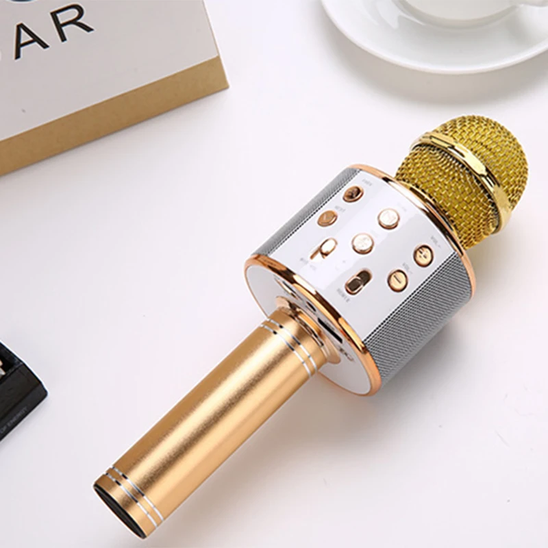 

Wireless Bluetooth Karaoke Microphone with Multi-color 3 in 1 Portable Handheld Home Party Karaoke Speaker For Android/iPhone