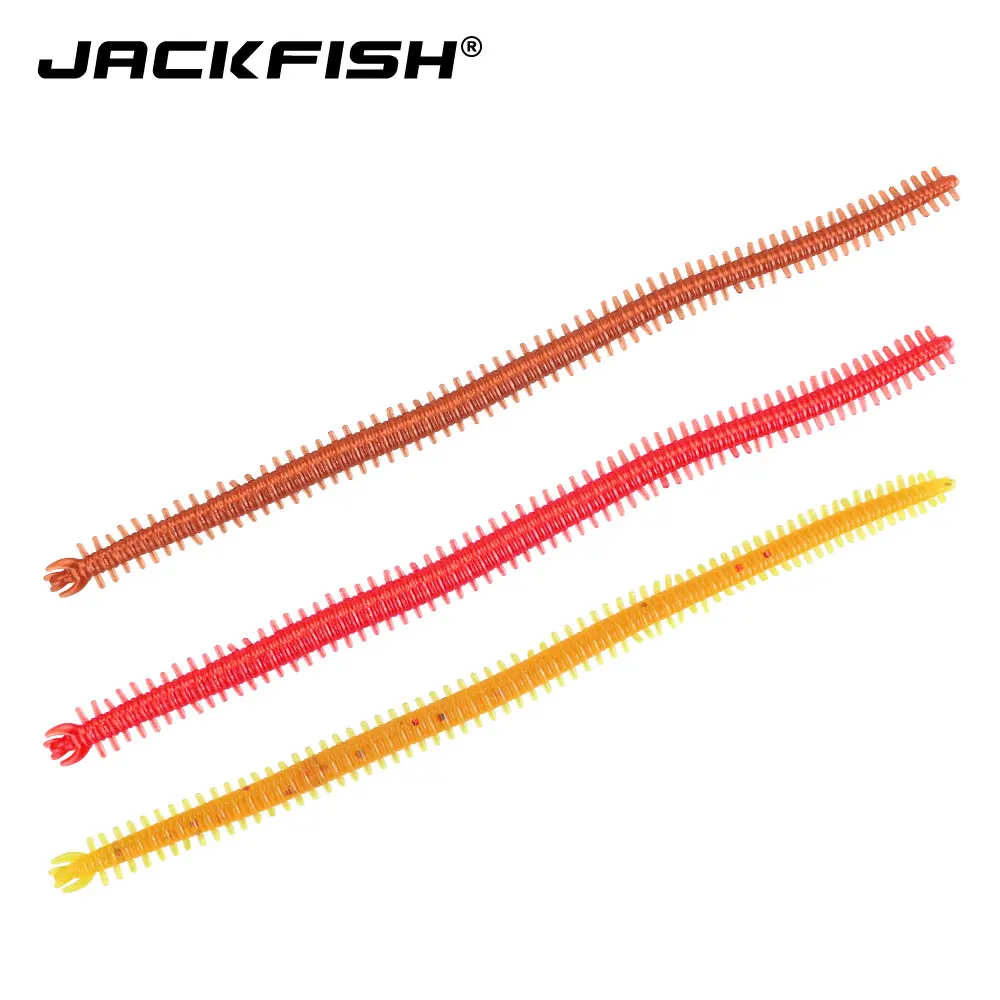JACKFISH мягкий червь 10 шт./лот мягкая рыболовная приманка Мормышка 13 7 см/2 г Мягкая