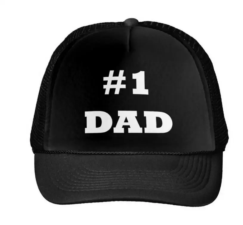 Бейсболка Happy Father's Day Number 1 для папы кепка водителя грузовика женщин и мужчин
