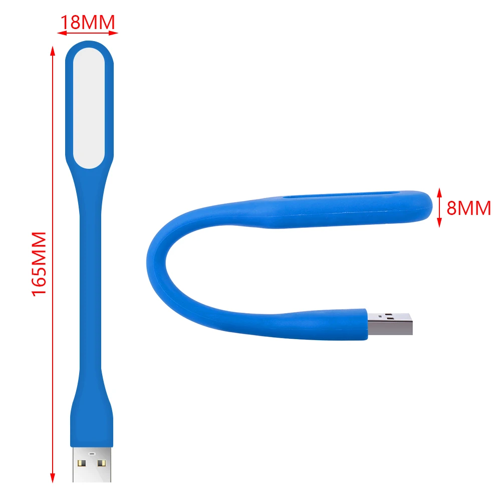 1 шт. Мини Портативный 2835SMD USB светодиодный светильник 5 в 1,2 Вт супер яркий книжный светильник лампа для чтения для внешнего аккумулятора ПК ноутбука