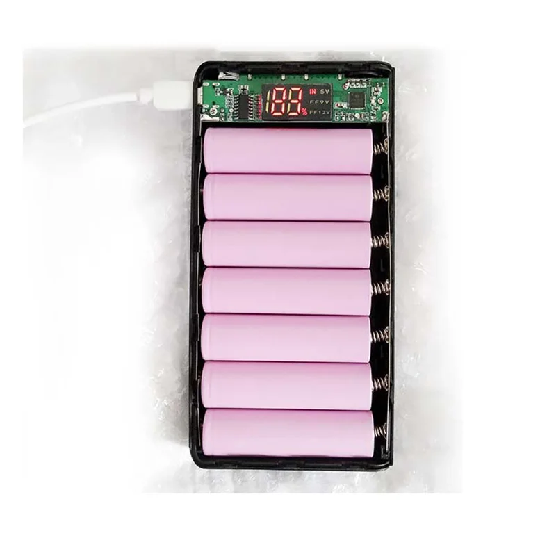 Внешний аккумулятор 7x18650 USB зарядное устройство чехол сделай сам для IPhone