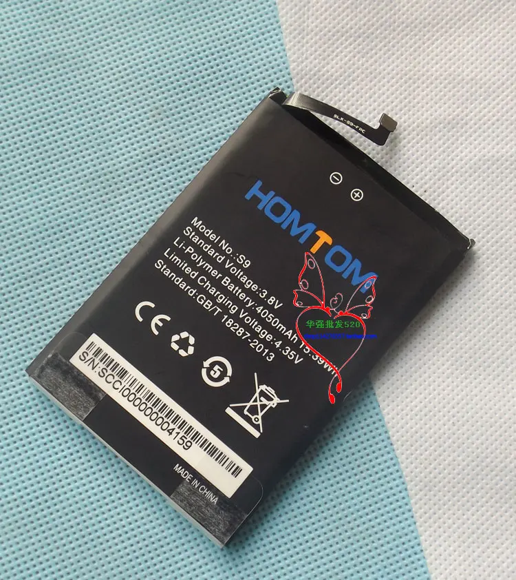 100% Новый оригинальный аккумулятор homtom S9 PLUS 4050 мАч для смартфона plus|battery for|battery for