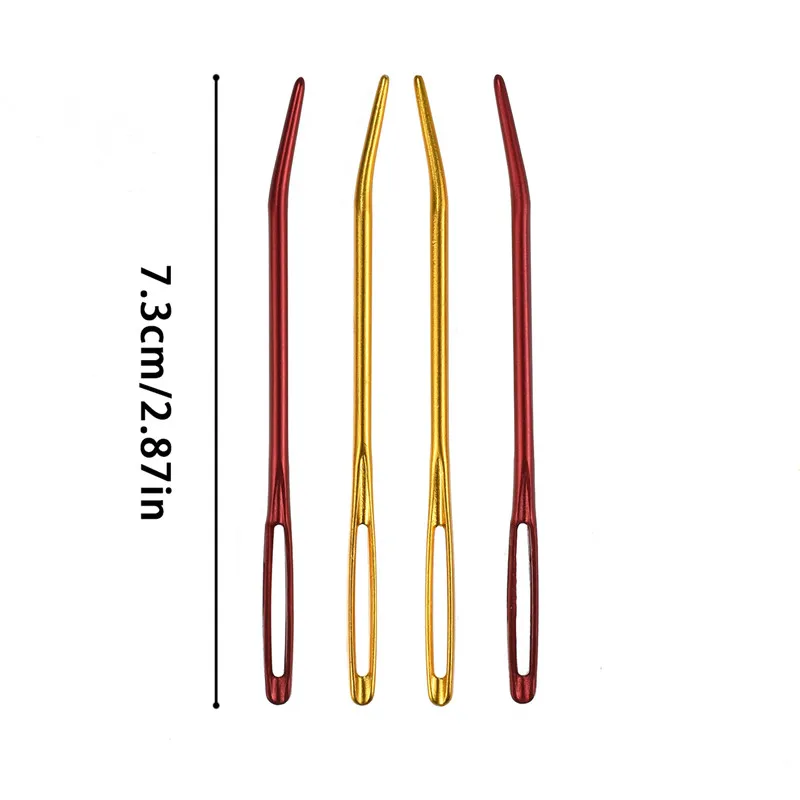 2 шт. изогнутые алюминиевые швейные иглы|Швейные иглы| |