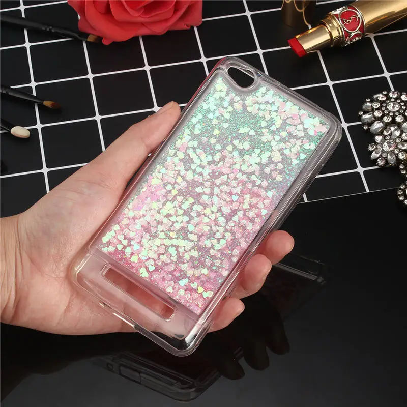 For Xiaomi Redmi 4A Cases Dynamic Liquid Glitter Colorful Paillette Sand Quicksand x 5.0 inch soft TPU Transparent Cove |