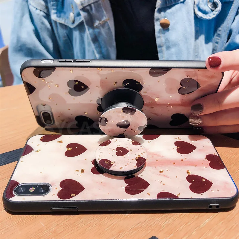 SYCASE New Luxury Epoxy Retro Love Shell For Huawei Nova 2s 3i 4 nova 3 3e nova4 P20 Pro Case Anti-knock Stand Cover Women |