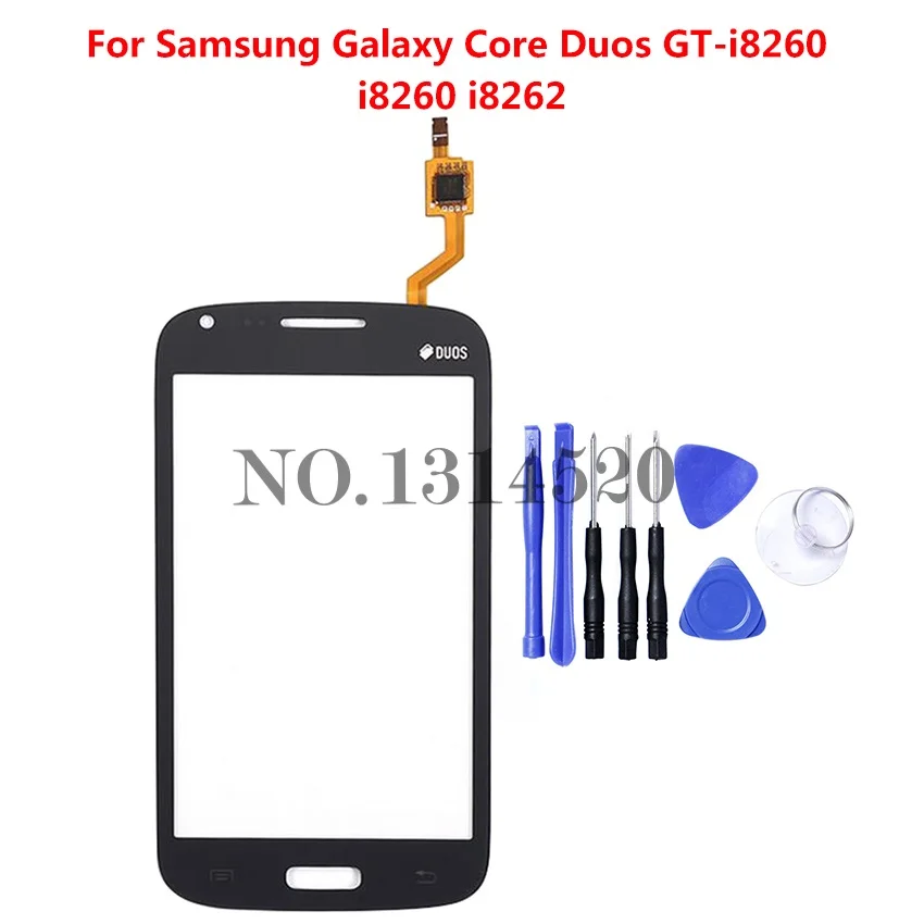100% Протестировано для Samsung Galaxy Core Duos GT i8260 i8262 Сенсорная панель Датчик дигитайзер
