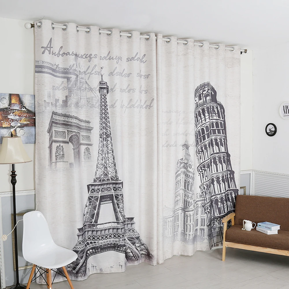 Выполненная на заказ 2х люверс оконная драпировка занавеска для детской комнаты