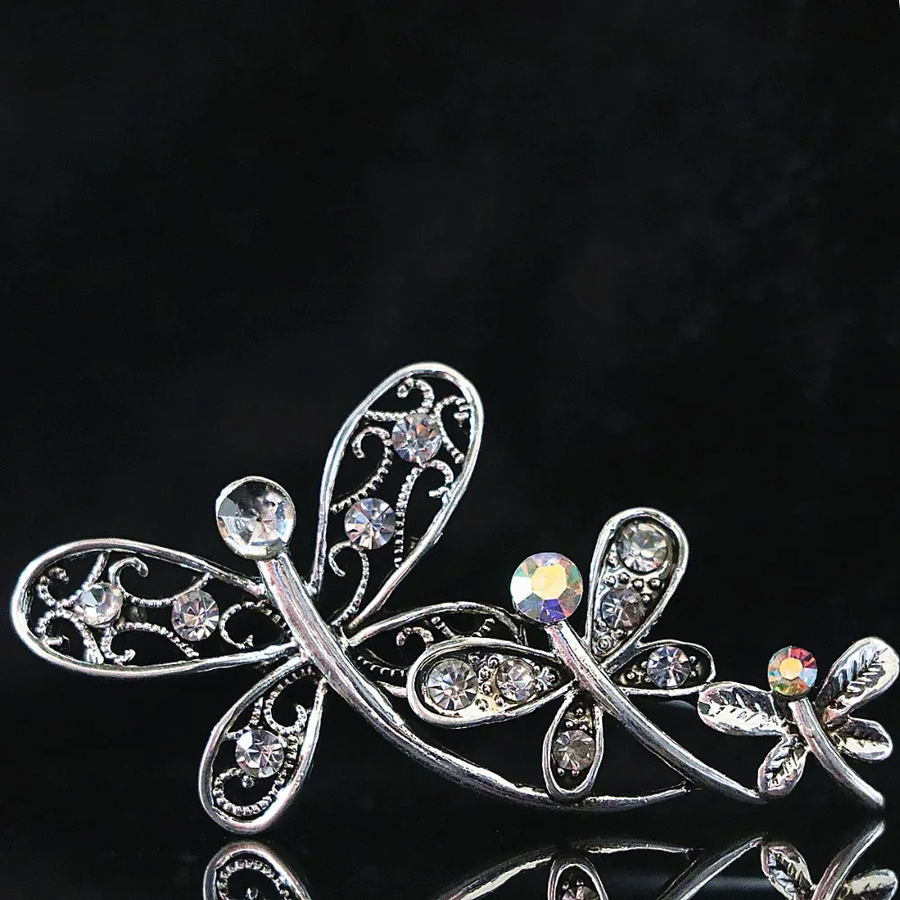 Новинка винтажные булавки стрекоза 32*56 мм хрустальные бусины оптовая и розничная
