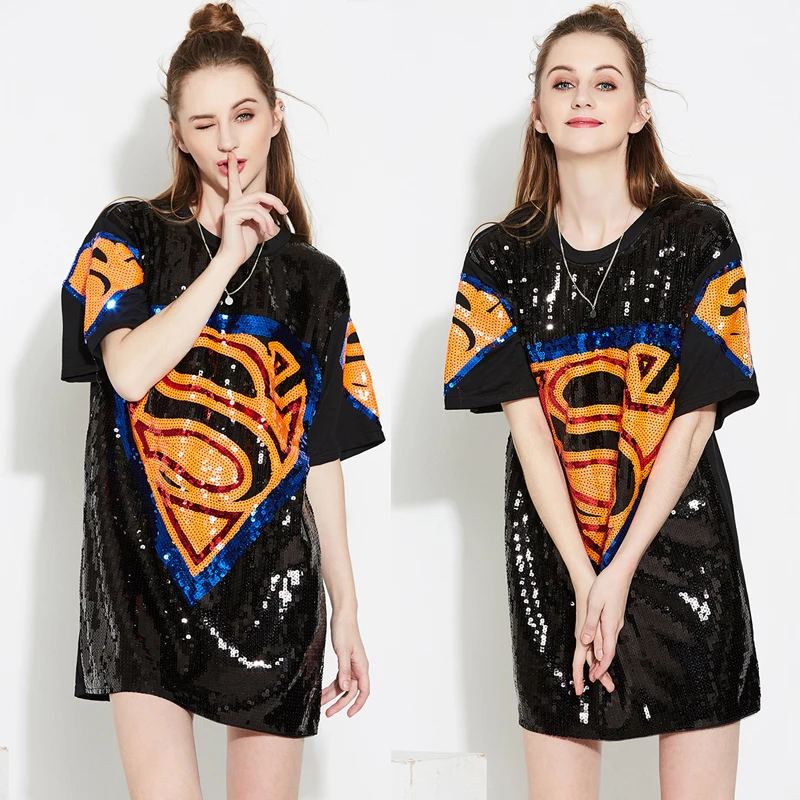Черные наряды для хип-хопа для взрослых женщин: одежда для современного танца DS, певицы, украшенная пайетками и пайетками.