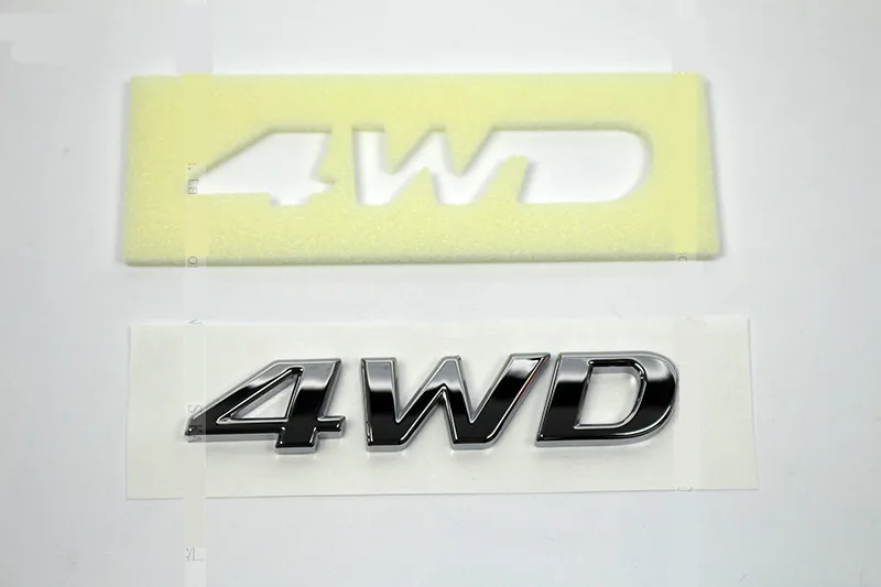 100 Шт. DHL ABS 4WD Автомобилей Хвост Стилизация Наклейки Эмблемы Украшения для Elantra Sonata
