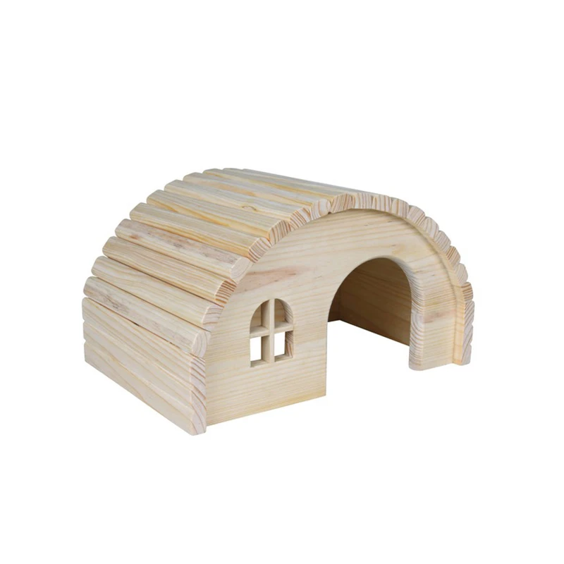 Pet Hamster Wooden House Squirrel Home Supplies Totoro Nest Gerbil Chalet Mice Hideout Rat Mouse Cage Accessories
