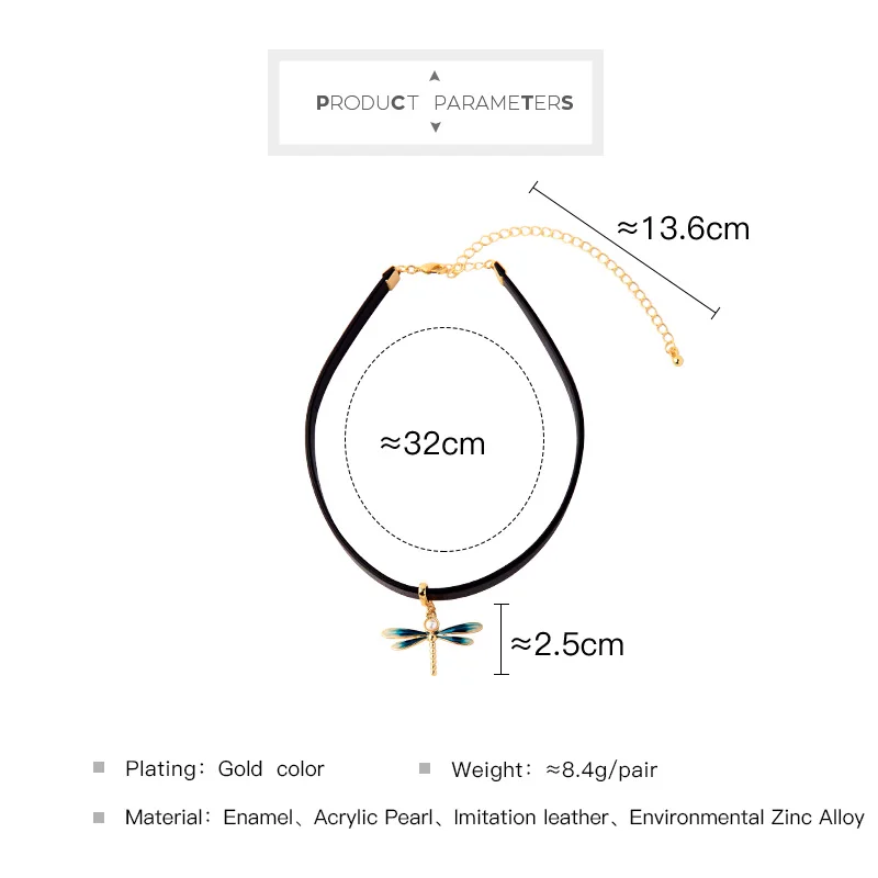 Женское ожерелье с подвеской из акрилового жемчуга яркой эмалью имитация