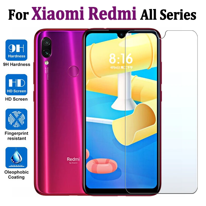 Защитное стекло для экрана Xiaomi Redmi Note 7 закаленное 4 x 5 5a 6 Pro|Защитные стёкла и