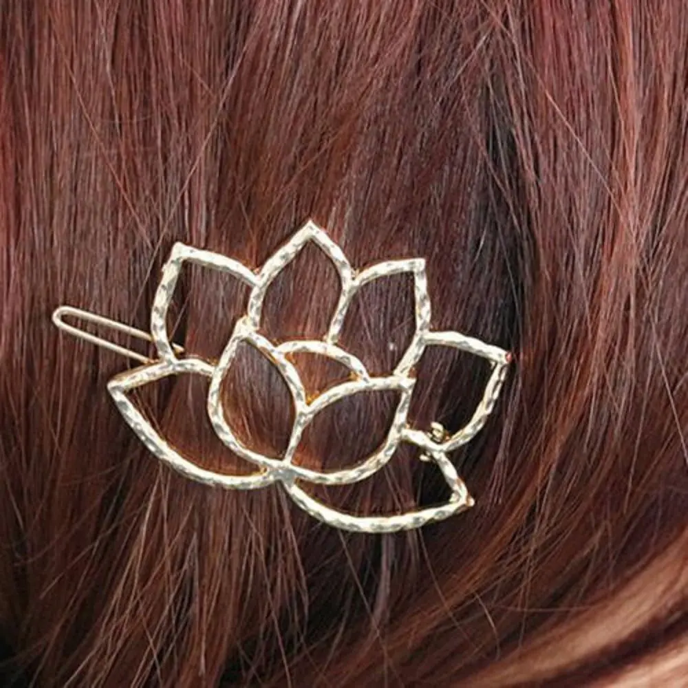Women's Fashion Hair Accessories Lotus Retro Styling Hairpin Clips Headdress Flower Barrettes Headwear |