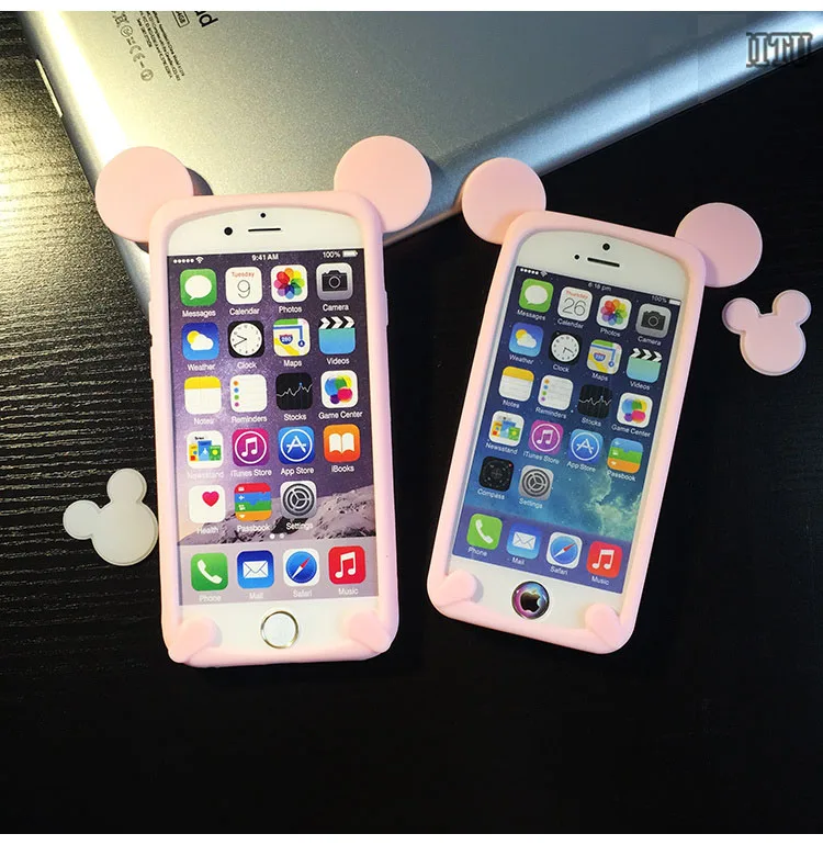 Kerzzil 3D Soft For Cartoon Cat Case iphone 6 6S 6plus 6s Plus Phone Cases 7 7plus Cute Candy Silicone Cover Back |