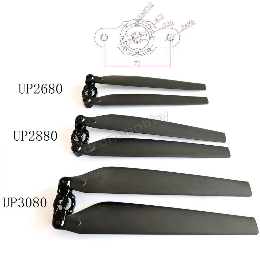 Складное весло UFUP UP2680 / UP2880 UP3080 для сельского хозяйства 26 28 30 дюймов пропеллер