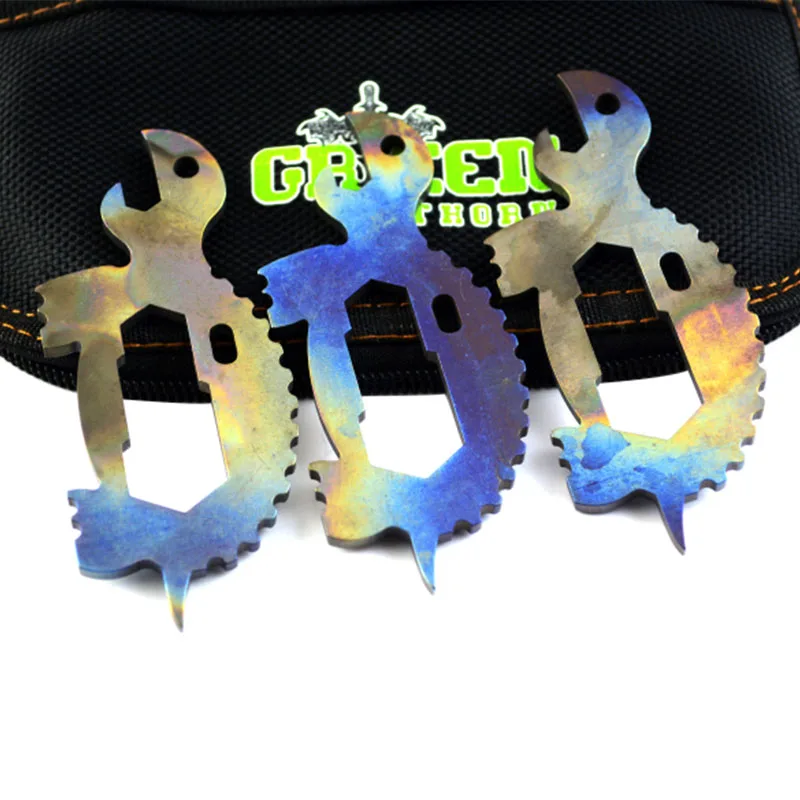 1 шт. Мини Черепаха Форма гриль синий титановый сплав открывалка шестигранный