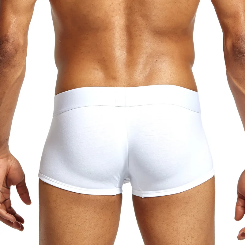 SEEINEER, мужское однотонное нижнее белье, хлопок, сексуальное Cuecas Calzoncillos Hombre, боксеры, Марка, мужские шорты с мешочком для пениса, обтягивающие шорты для ягодиц