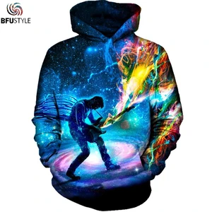 Магическое худи с гитарой для мужчин и женщин, осенне-зимний пуловер с длинным рукавом, толстовка с капюшоном, повседневный 3D спортивный костюм, Прямая поставка, 2019