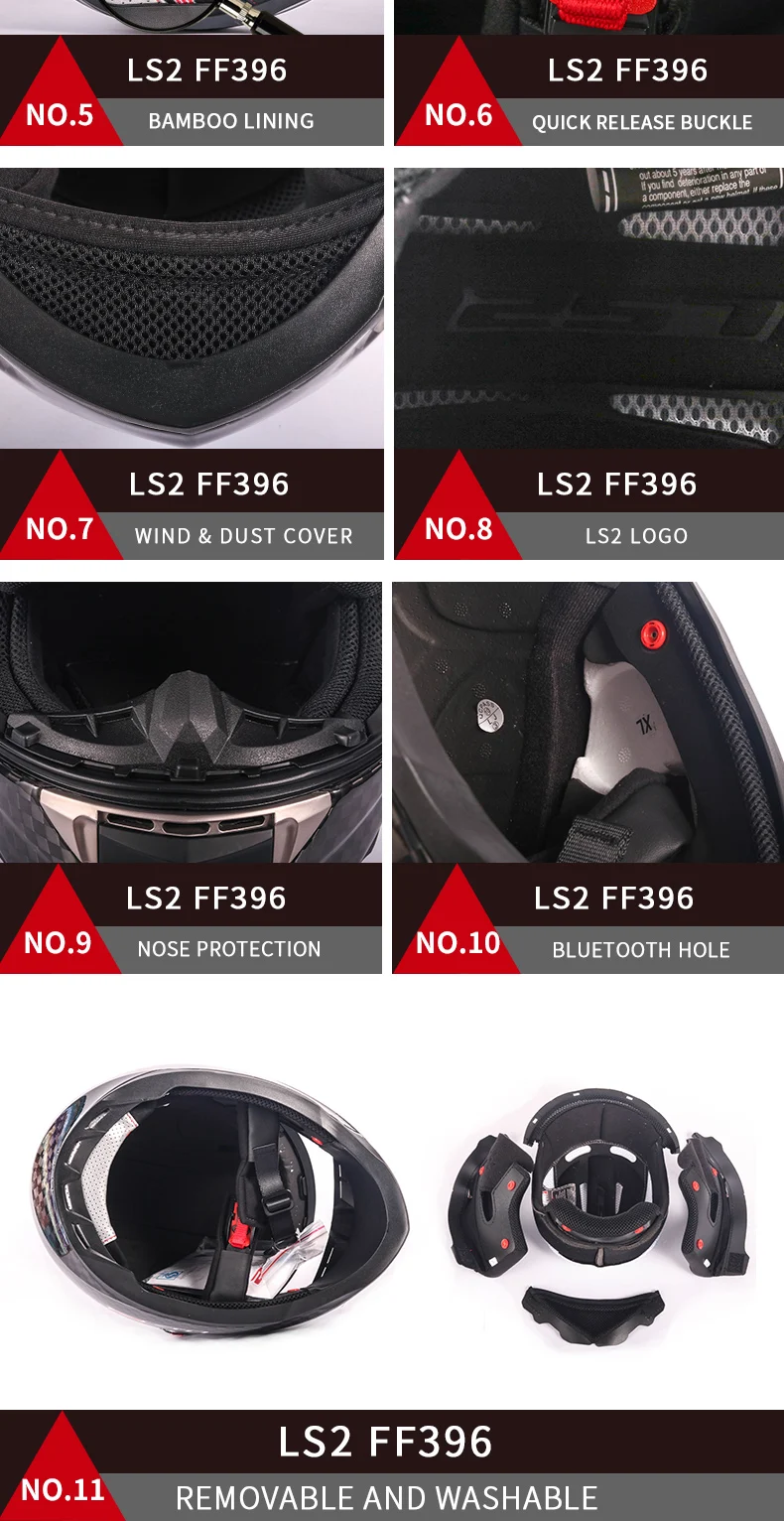 Новое поступление LS2 FF396 CT2 12 к углеродное волокно мото rcycle шлем полное лицо LS2 Шлемы casco шлем мото без подушки безопасности насос