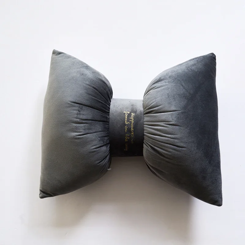 Simanfei Подушка Ins Бархатная подушка с бантом простая мягкая удобная