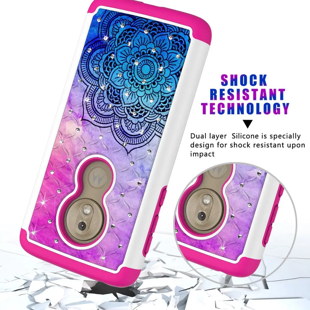 

Silicone Case For Motorola G7 G6 G7 Plus G7 Power Cover 2 in 1 Shockproof Painted Shell For Moto G5 US Version G6 G7 Play Case