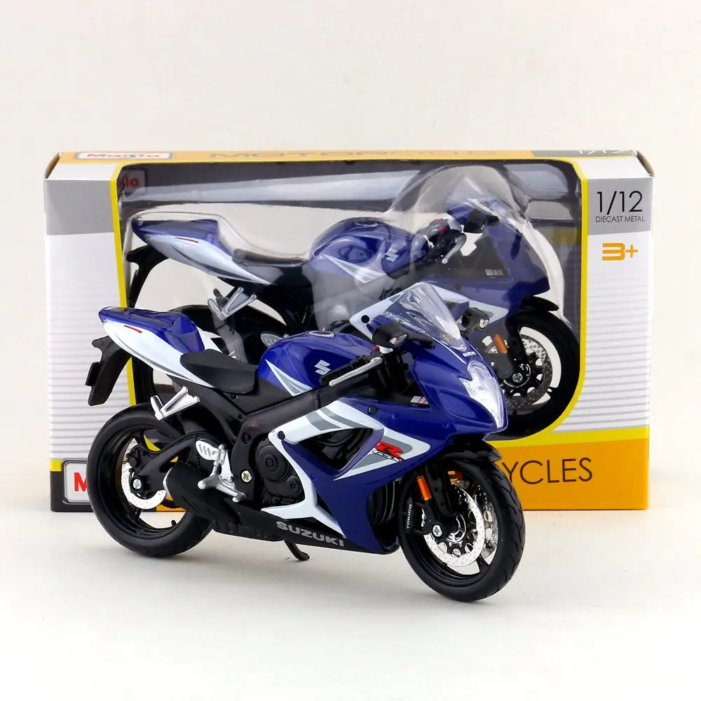Модель мотоцикла Maisto/масштаб 1:12/имитация под давлением/SUZUKI GSX R750 Supercross/деликатная